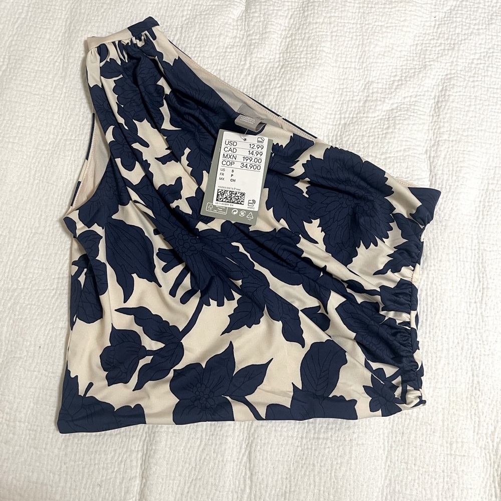 One shoulder H&M top. Small
